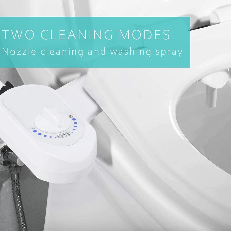 Deco Essentials Non-Electric Single Nozzle Toilet Seat Bidet for Standard 15/16" gallery