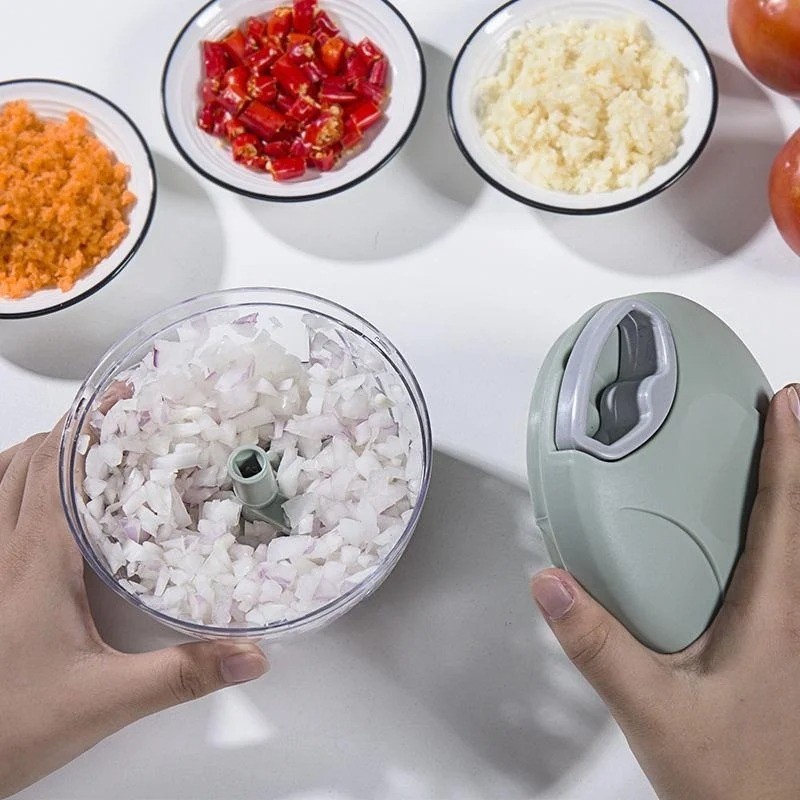 Manual Food Chopper Hand-Pull String – Portable Onion & Garlic Mincer**** gallery
