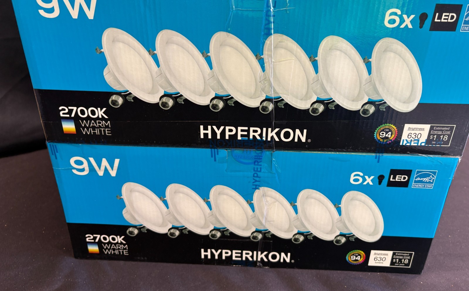 Case of 48 ~ Hyperikon 4" LED Recessed Downlight 9W Dimmable Retrofit 2700K gallery
