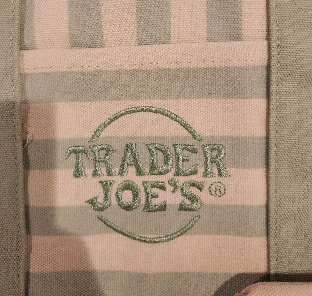 TRADER JOE’S STRIPED MINI CANVAS TOTES-SET OF 4-NWT! gallery