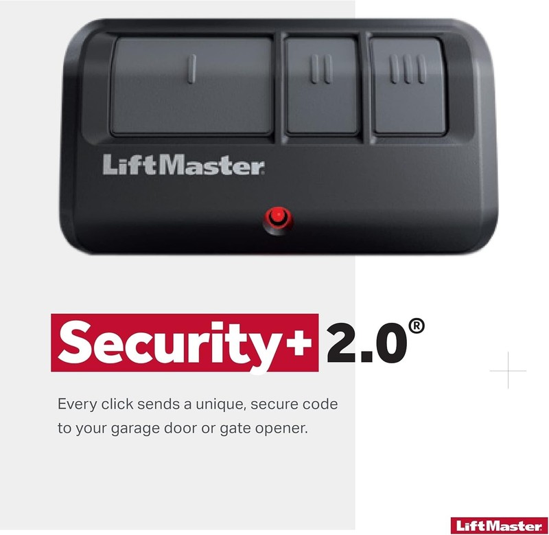 LiftMaster 893Max Security+ 2.0 3-Button Door Operator Remote Control with Visor gallery