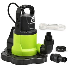 FLUENTPOWER Automatic Pool Cover Pump, 3/4 HP 3300GPH Submersible Water Pump