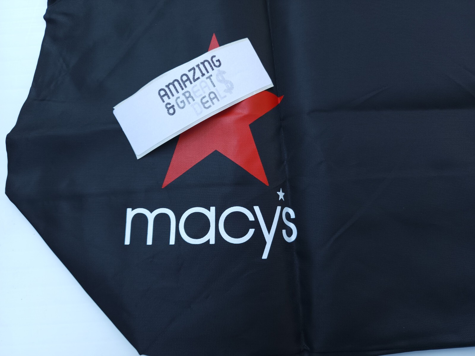 MACY'S Reusable Shopping Tote Bag "From Beach to Bag" Oceancycle, Black gallery