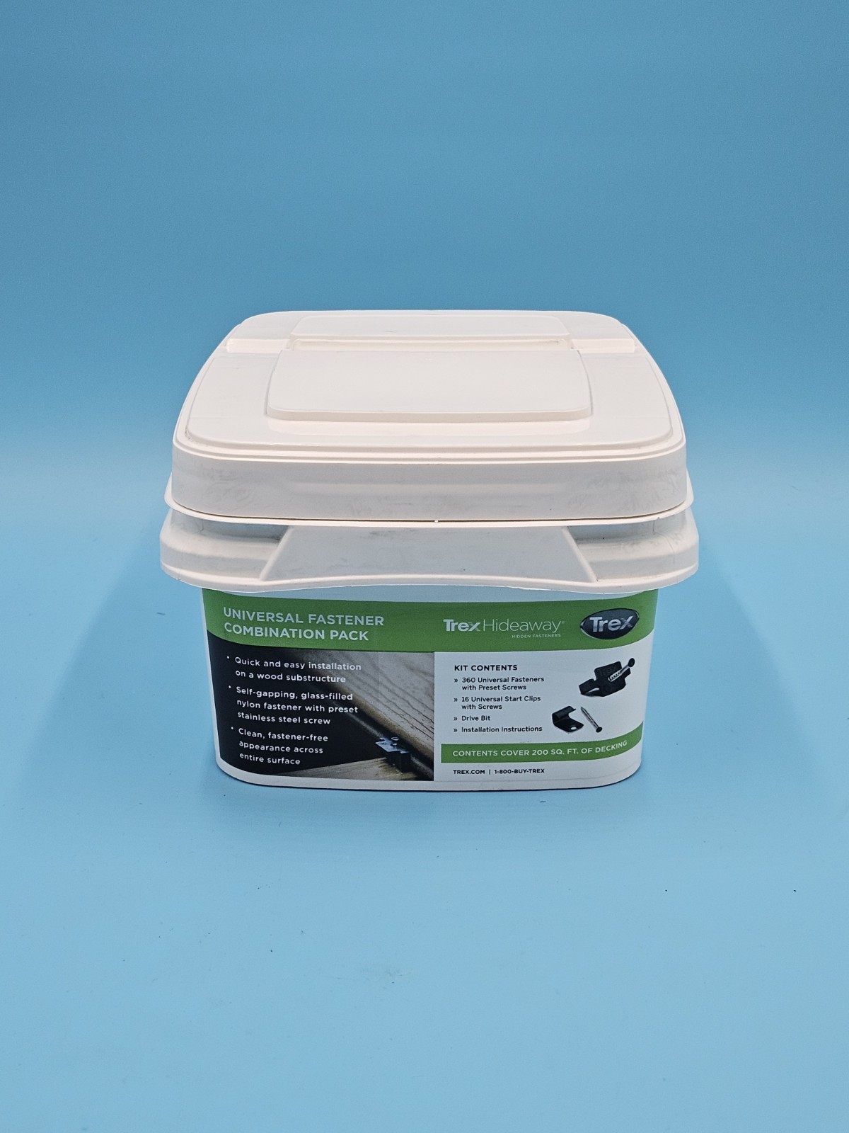 Trex 200 sq. ft. Universal Hidden Deck Fasteners Combo Bucket UNIVCOMBOCLIP200 gallery