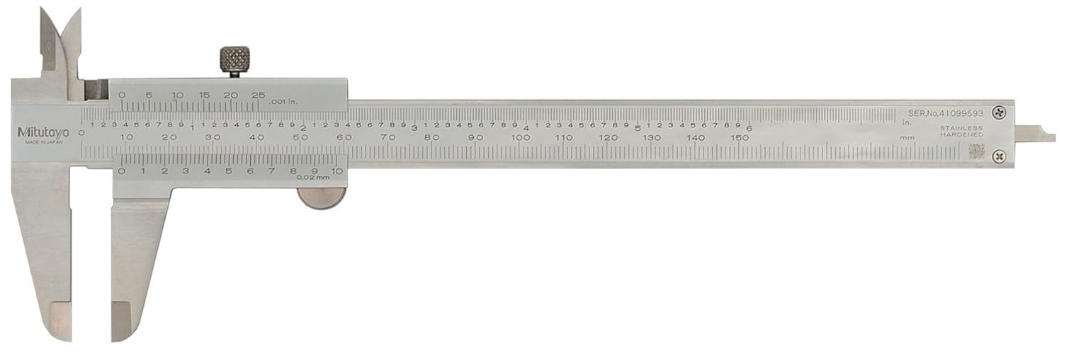 Vernier Caliper, 0-150mm Range, 0.02mm Resolution, ±0.03mm Accuracy, 40mm Jaw... gallery