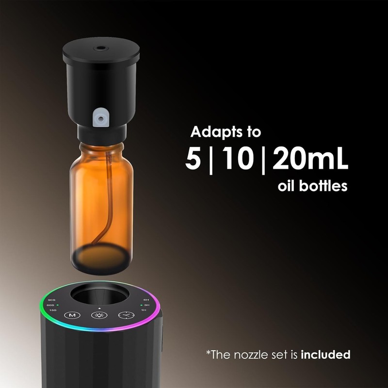 Waterless Essential Oil Diffuser | Cordless Nano Mist, 5/10/15/20ml, USB-C gallery
