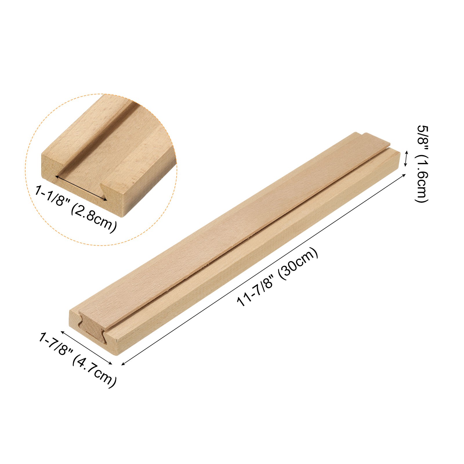 4 Wooden Drawer Guide Sets, 11-7/8 (30CM) with Sliding Bracket gallery