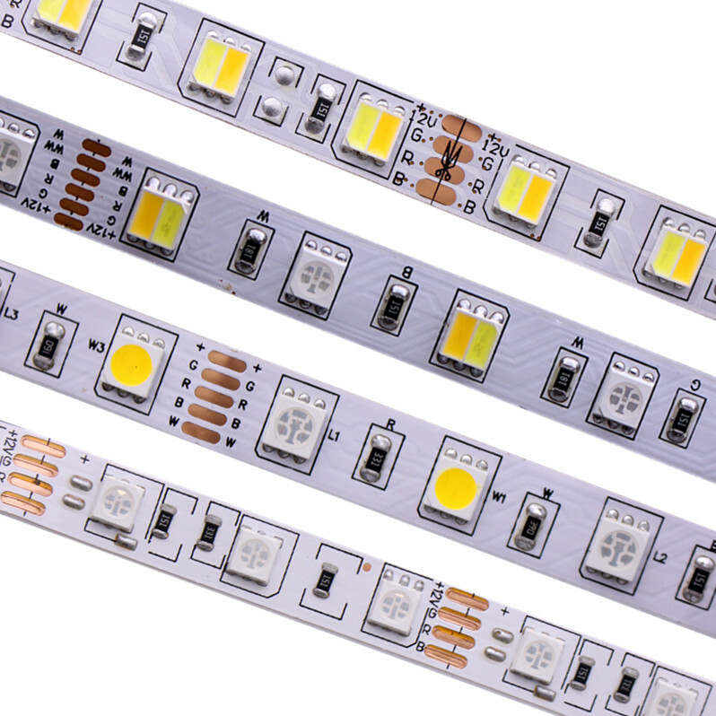 SMD 5050 RGB CCT LED Strip Waterproof DC 12V 24V CCT RGBW/WW string light 5m 50m gallery