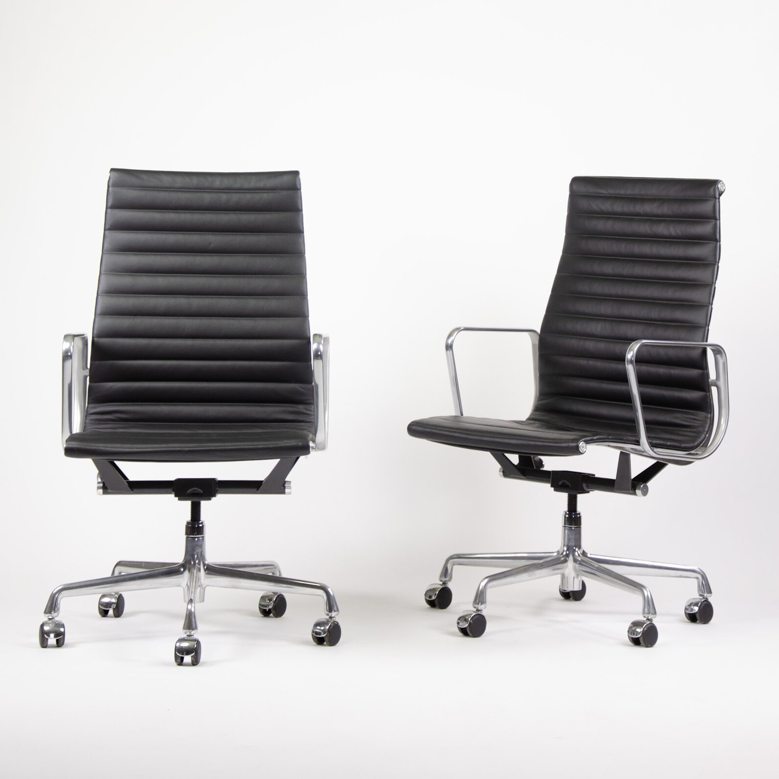 2008 Eames Herman Miller Aluminum Group Executive Desk Chair Black Sets Avail gallery