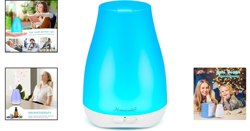 Portable 100ml Aromatherapy Diffuser with LED Lights - Perfect for Home & Travel gallery