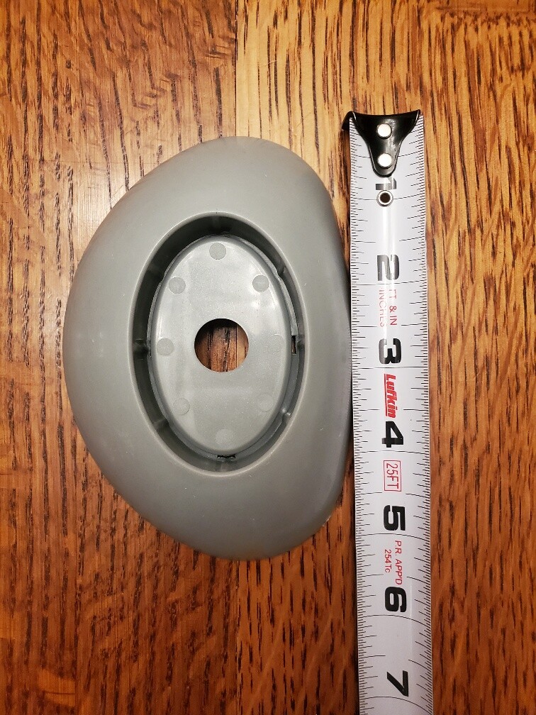 NEW Large Gray plastic bases for vertical poles 52"& 48" Coleman Bestway pools gallery