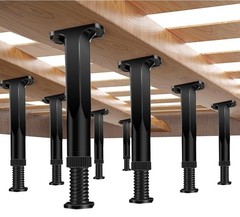8 PCS Adjustable Height Bed Frame Support Legs – 7.8-14.6inch Bed Slats Suppo