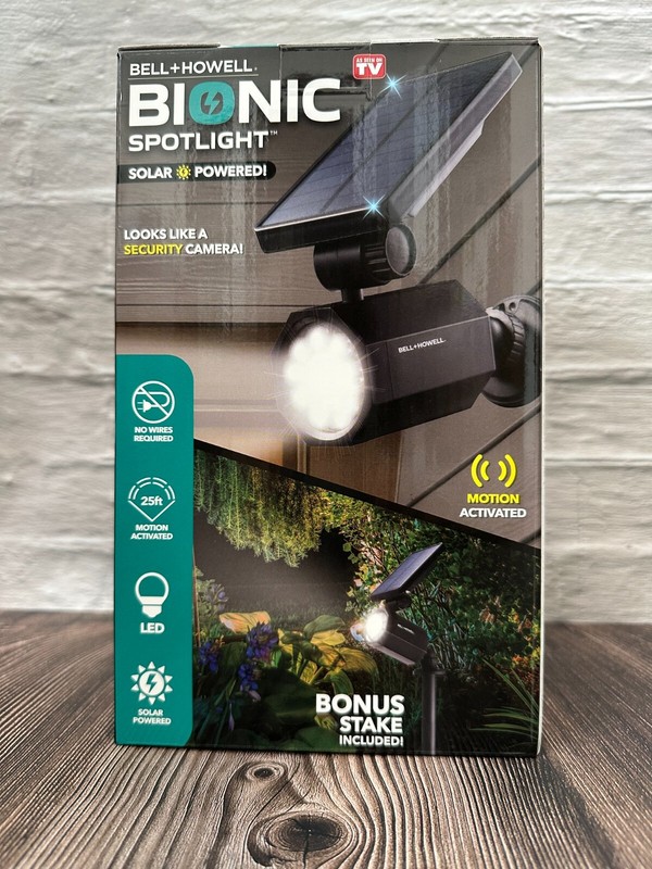 Bell + Howell Bionic Spotlight LED Solar Powered Outdoor Motion Sensor Light gallery