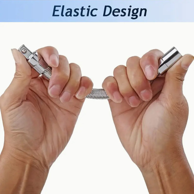 Bendable Impact Socket Extension, 1/4, 3/8, 1/2, for Home or Auto Repair gallery