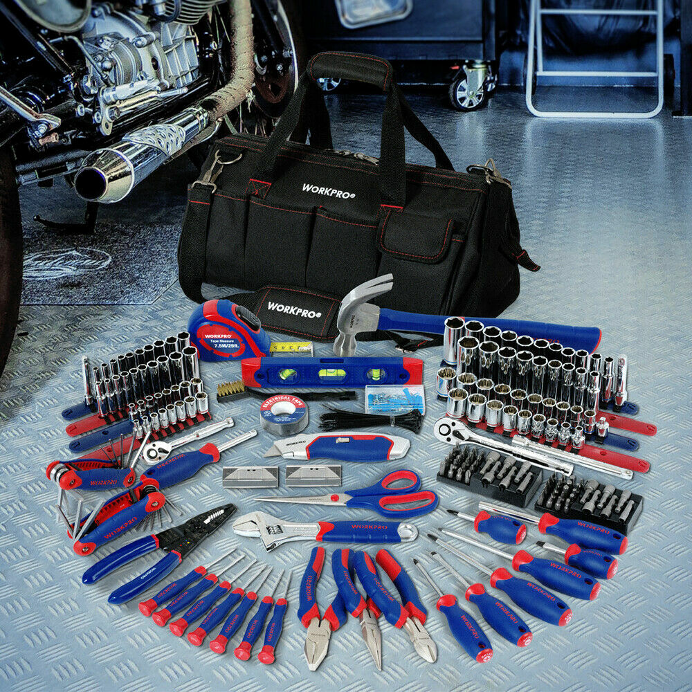 WORKPRO 322-Pieces Basic Household Hand Tool Home Repair Tool Kits With Tool Bag gallery