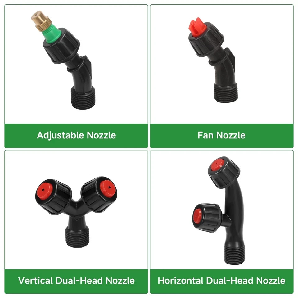 Acid Resistant Sprayer Wand with 4 Types of Nozzles, Pump Sprayer Wand Replac... gallery