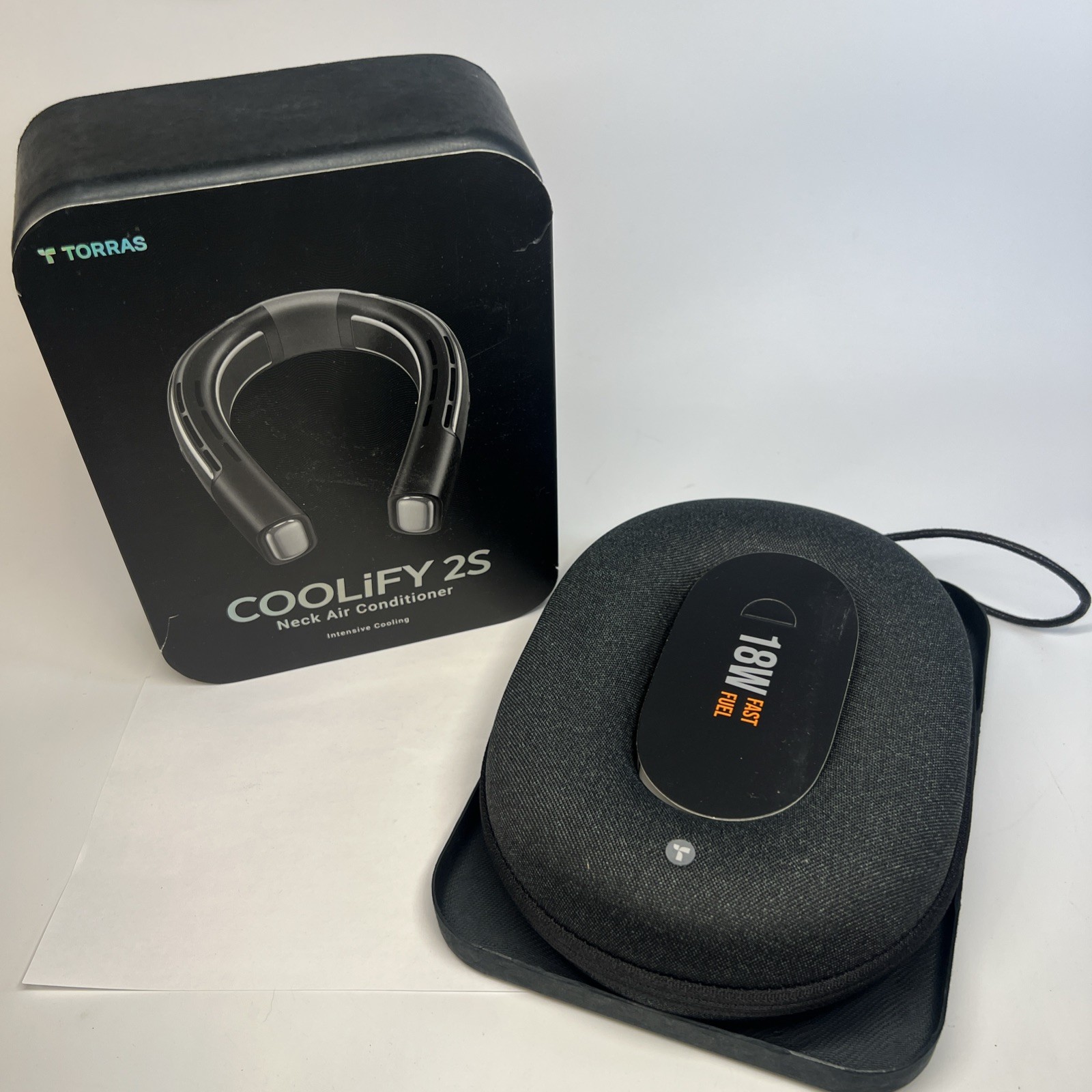 TORRAS - Coolify 2S Smart 3-in-1 Neck Air Conditioner Cooling Heating Fan BLACK gallery