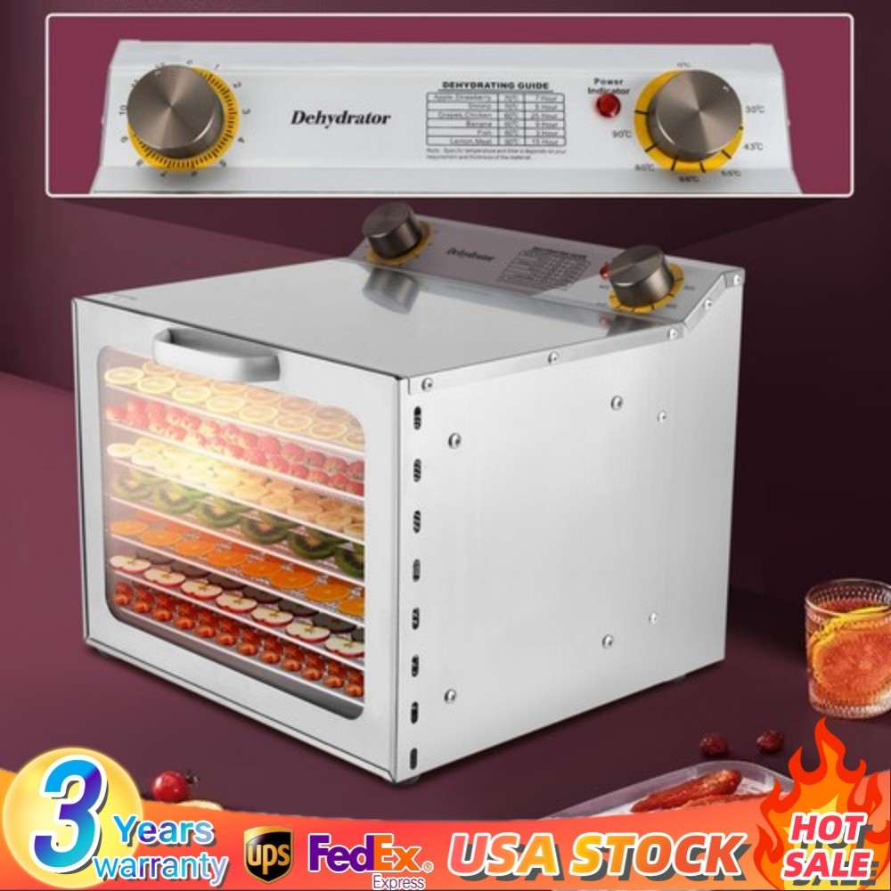 8 Trays Food Dehydrator Machine Stainless Steel 400W Jerky Fruit Drying Food gallery