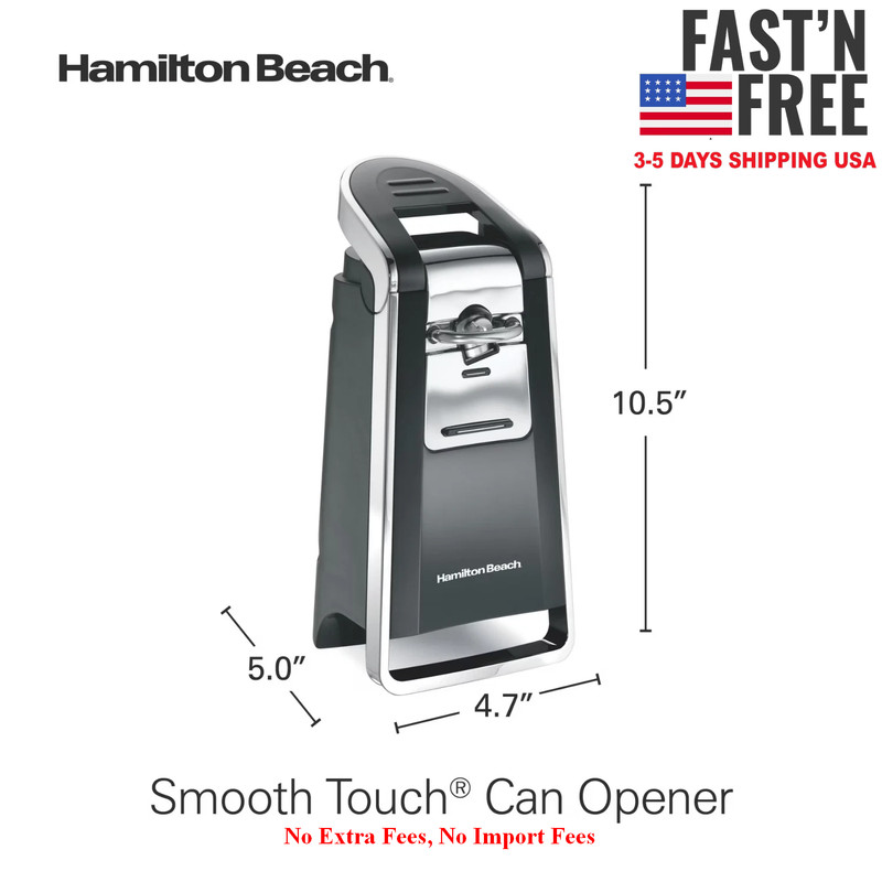 Hamilton Beach Smooth Edge Automatic Electric Can Opener, Black & Stainless, NEW gallery