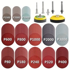 160Pcs Sanding Discs Pad Kit For Drill Sander Attachment Sandpapers 2/3inch 50mm