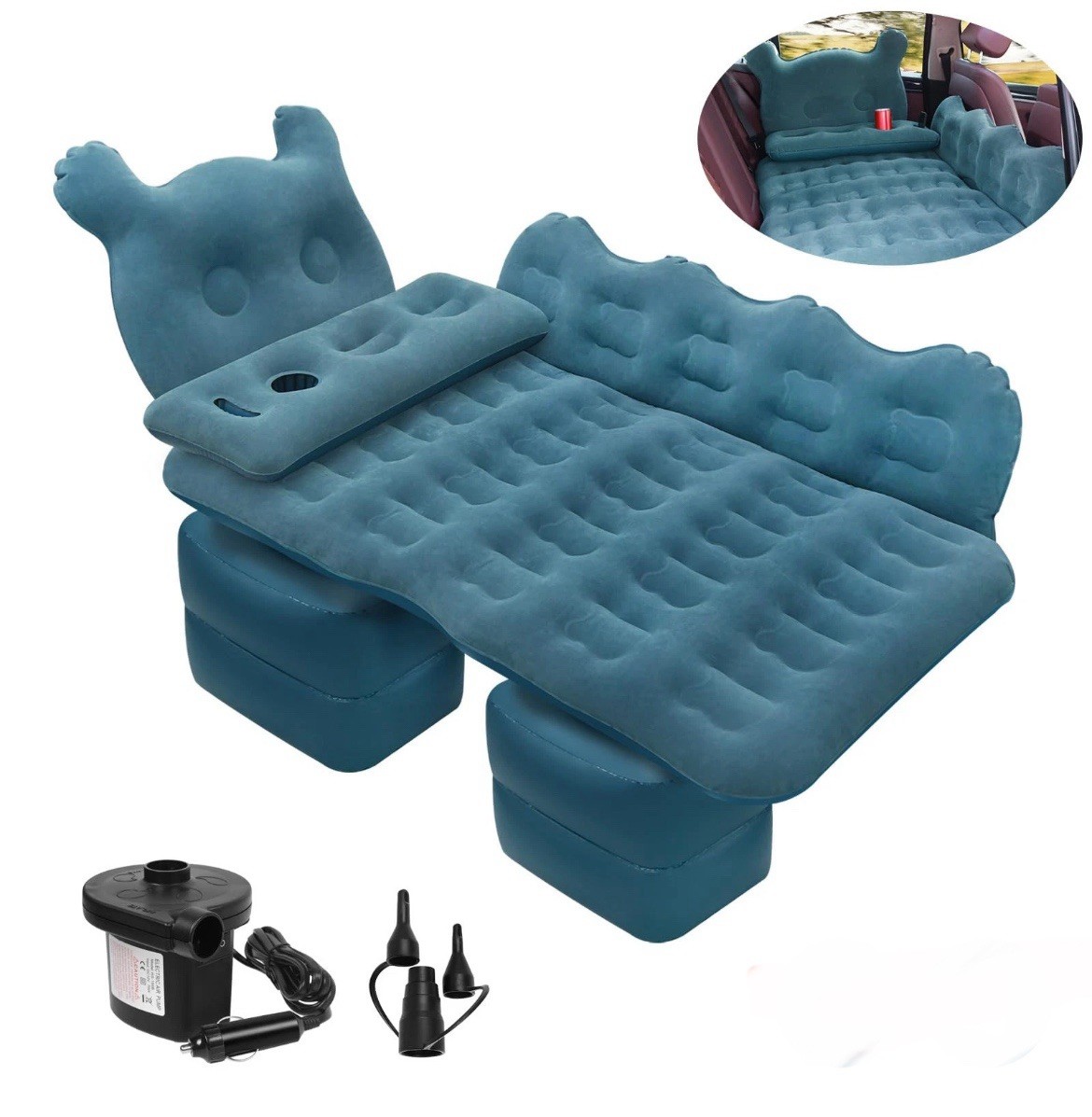 Car Air Mattress Bed Car Inflatable Camping Travel Sleeping Cushion Pump Pillow gallery