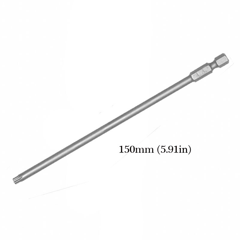 7x T27 6" Torx Screwdriver Bit Set Hex Security Magnetic Head 150MM Extra Long gallery
