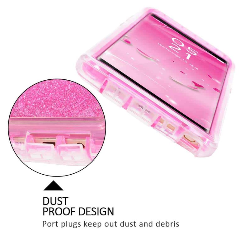 For Samsung Galaxy S10/S10e/S10+Plus Liquid Glitter Shockproof Defender Case gallery