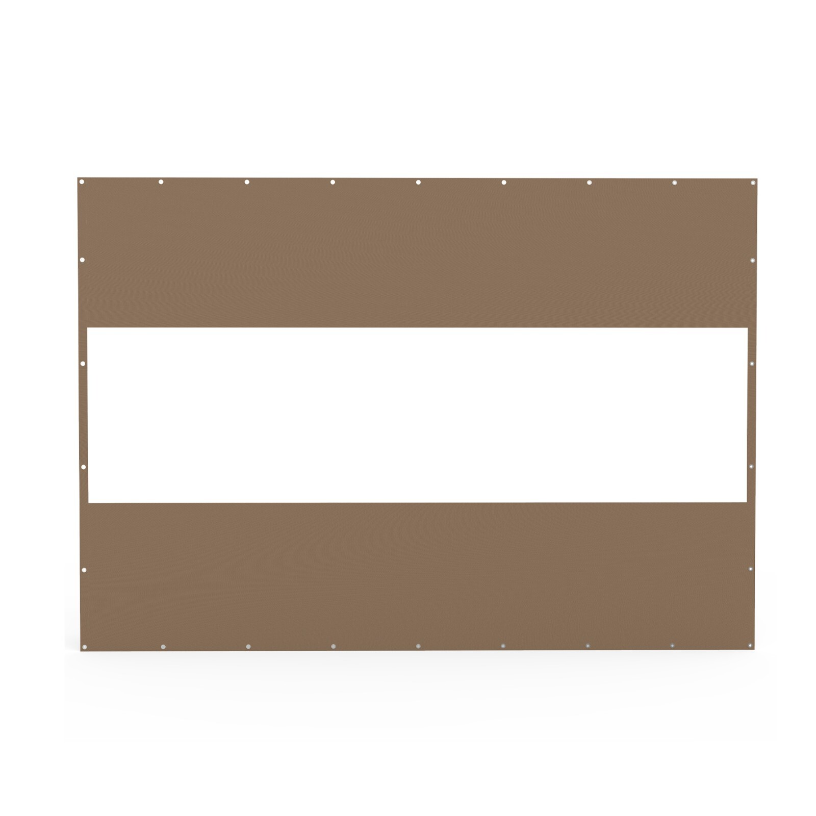 10x7FT Outdoor Translucent Plastic Pravicy Curtains w/Eyelets for Gazebo(Brown) gallery