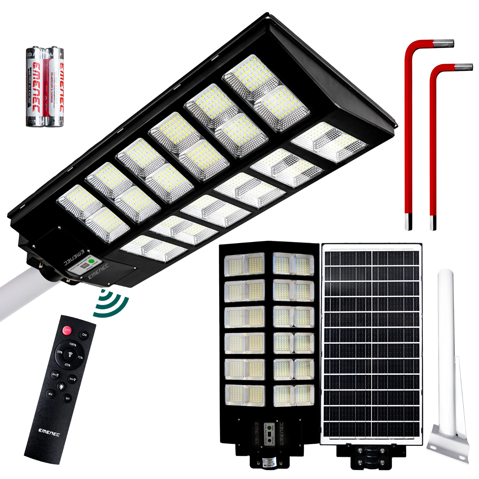 Extra Large Solar Street Lights Waterproof Outdoor Commercial Parking Lot Light gallery