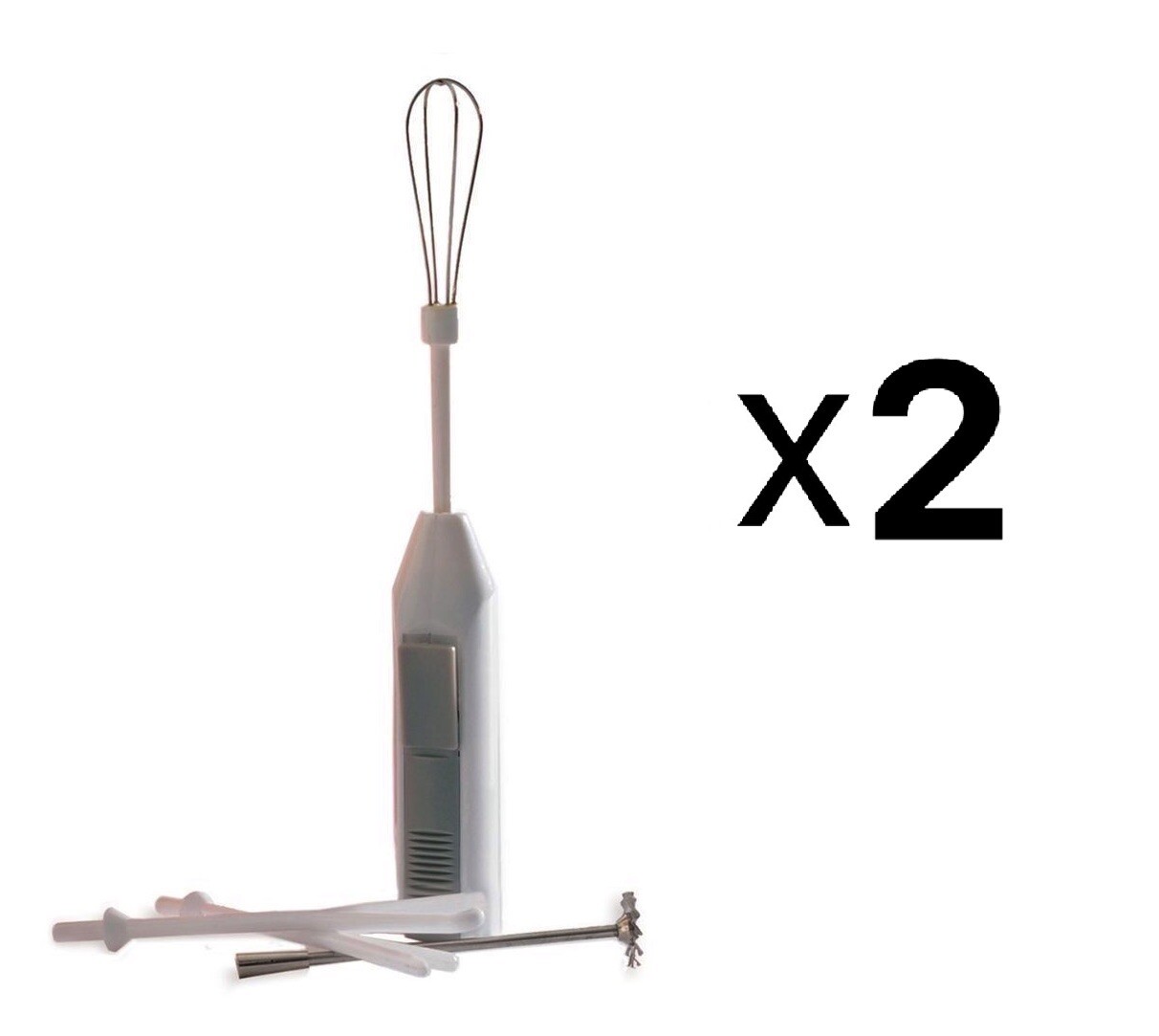 Norpro 5 Piece Deluxe Cordless Mini Mixer Set (2-Pack) gallery