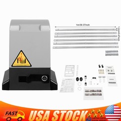 CO-Z 4400lb Automatic Sliding Gate Opener Door Electric Door Operator Motor+Rack