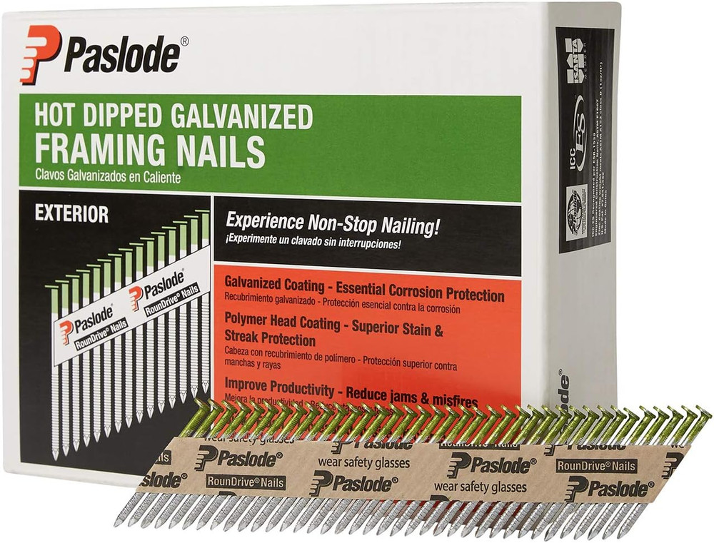 Hot Dipped Galavanized Framing Nails - 650381 - HDG 30 Degree round Head - 2 Inc