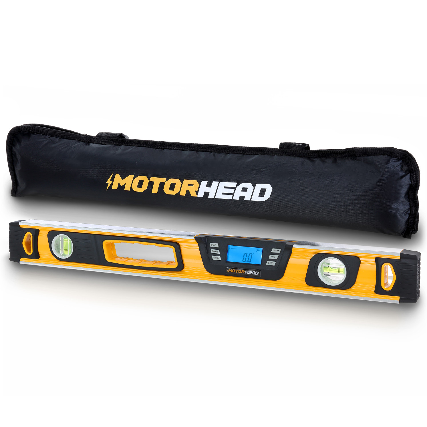 MOTORHEAD 24" 0°-180° Smart Digital Level w/ Audible alerts Carry Case Aluminum gallery