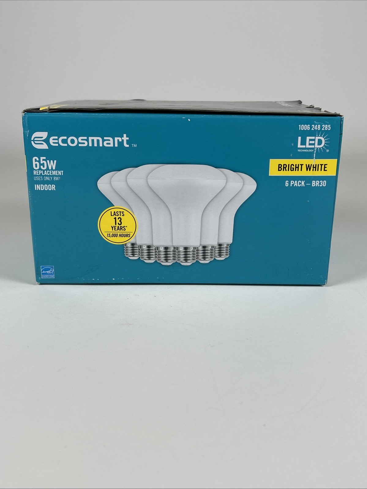 EcoSmart BR30 65W Equivalent Dimmable LED Light Bulbs Bright White (6-Pack) gallery