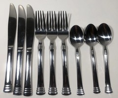 Cambridge Codie Stainless Flatware Spoon Fork Knife Lot 9 Misc Pieces (Z9)