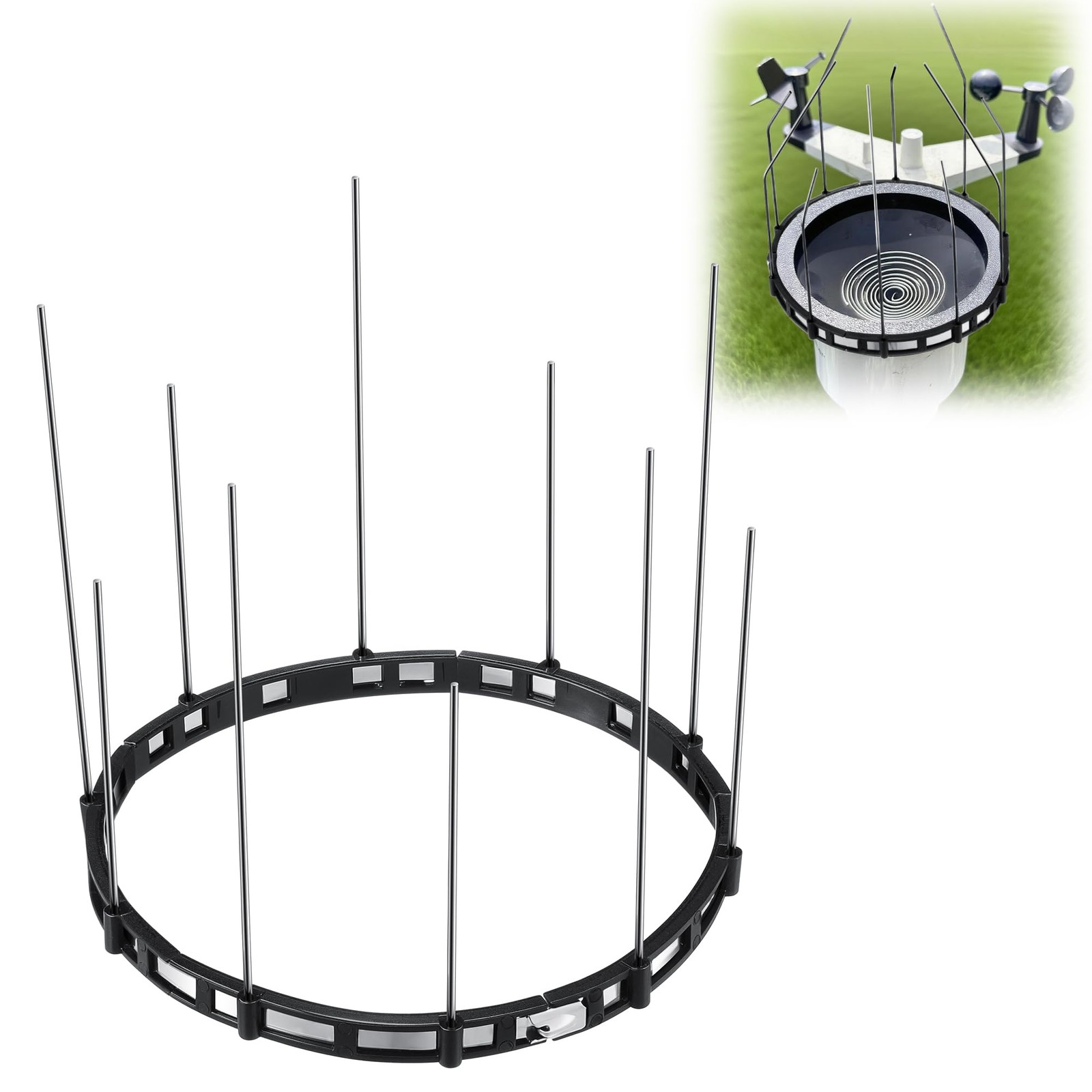 Mysora Bird Spikes Compatible with Ambient Weather WS-2902 & WS-2000, Adjusta... gallery