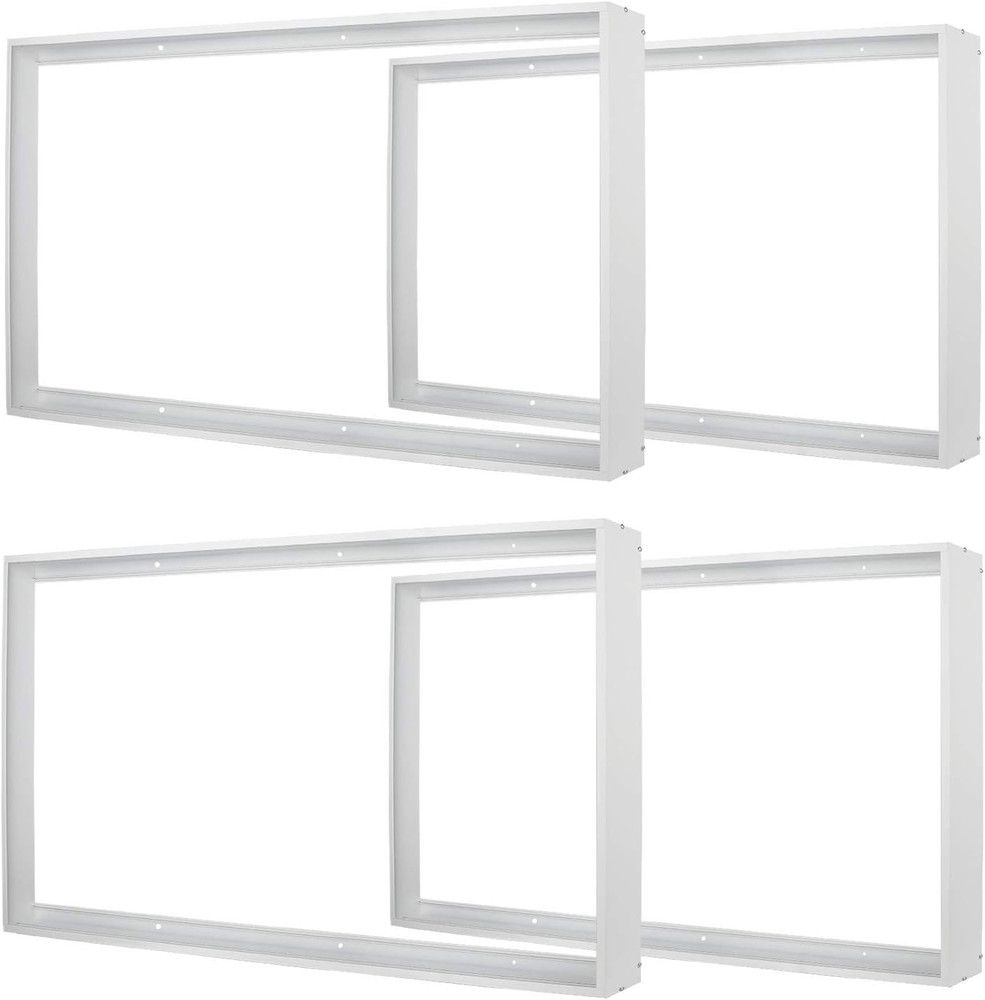 4X2Ft Surface Mount Kit, 4 Set Aluminium Surface Mounting Bracket Kit, 4' by 2'