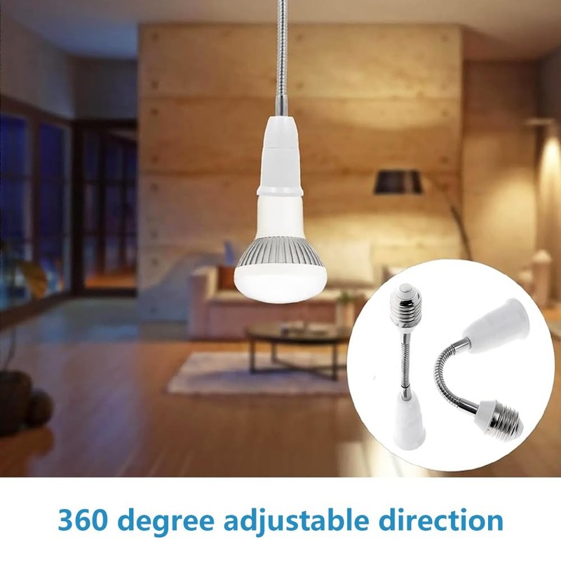 E26/E27 Light Socket Extender Adapter,20cm/8 inch Light Bulb Extension,E26 to... gallery