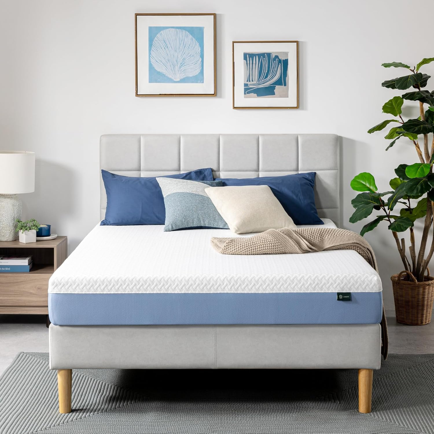 Zinus 8 Inch Full Cooling Essential Memory Foam Mattress [Newversion], Fiberglas gallery