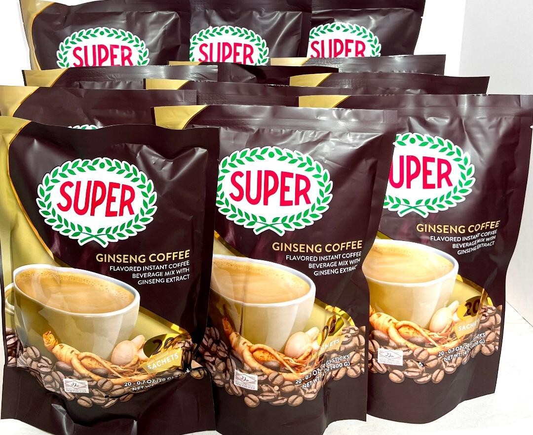 Super Ginseng Instant Coffee 20 Sachets x 20g (Pack of 12)~Exp11/17/2025 gallery