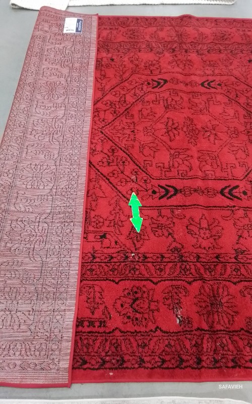 RED / BLACK 8'-0" x 10'-0" Missing Thread Rug Reduced Price 1172802567 ADR108F-8 gallery