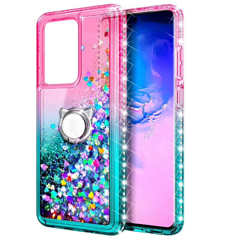 Glitter Case For Samsung Galaxy S20, S20+, S20 Ultra 5G Cover + Screen Protector gallery