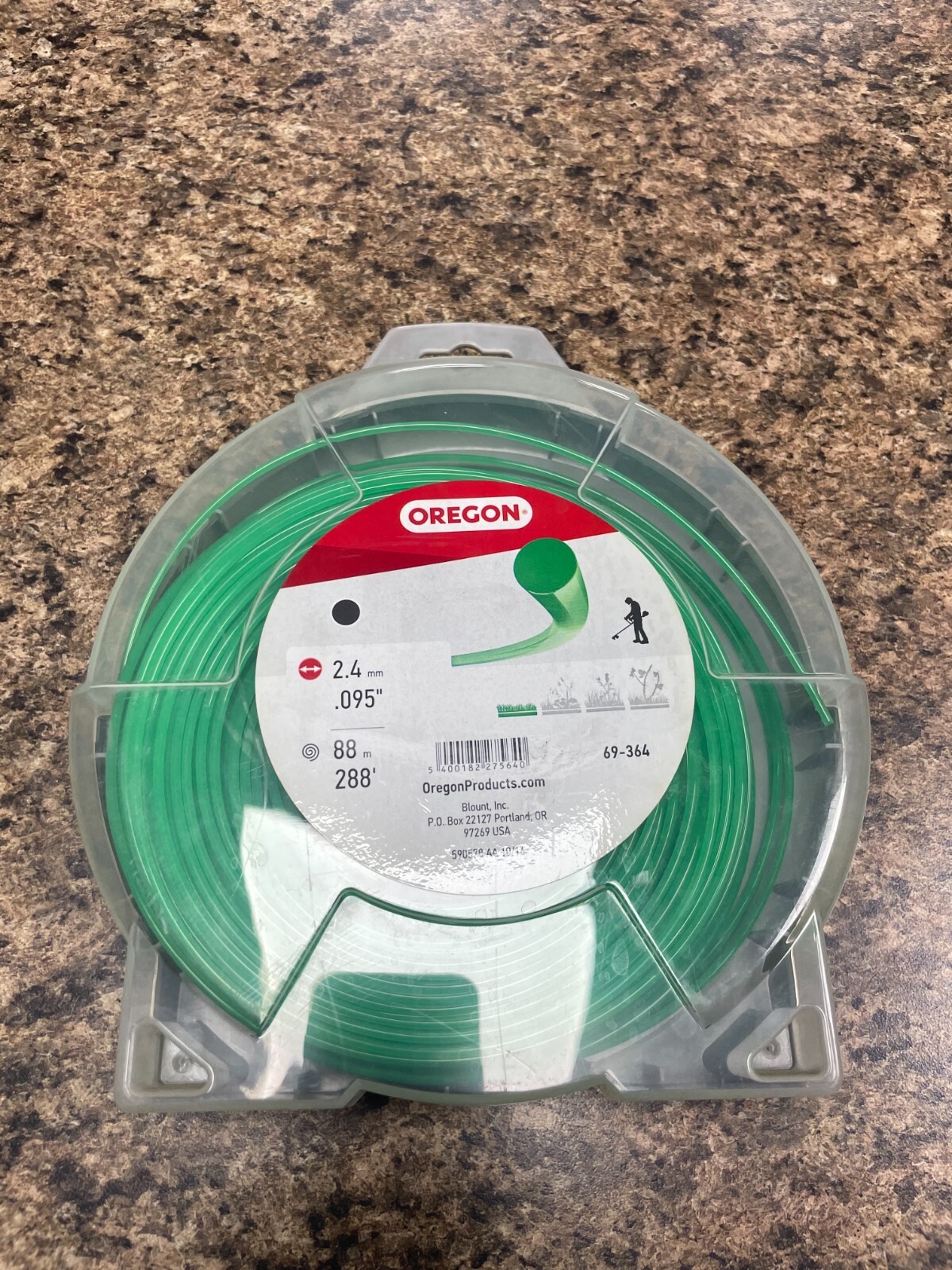 Oregon 69-364 Round Green String Trimmer Line .095 1lb Donut 288 ft. gallery