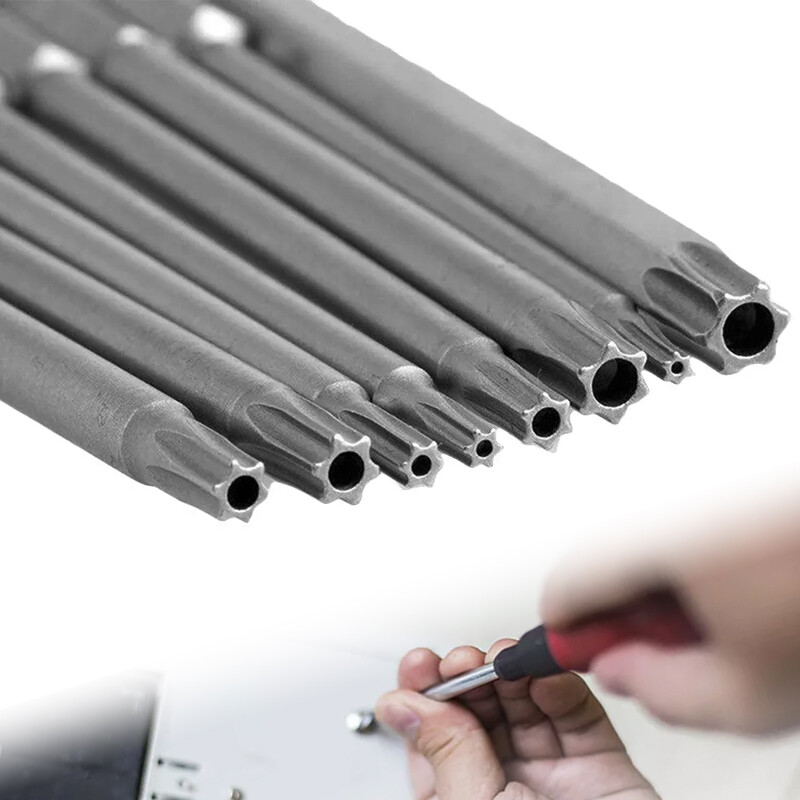 8PCS 100mm Extra Long Torx Screwdriver Bits Set - Security Hex Magnetic gallery