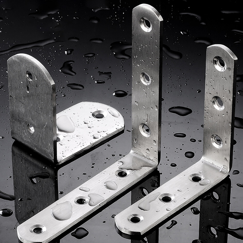 Stainless Steel Corner Brace Joint Angle Brackets Bent L Brackets multifunctio gallery