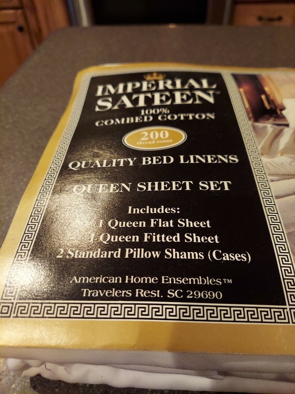 Imperial Sateen 200 Thread Count Queen Sheet Set White gallery