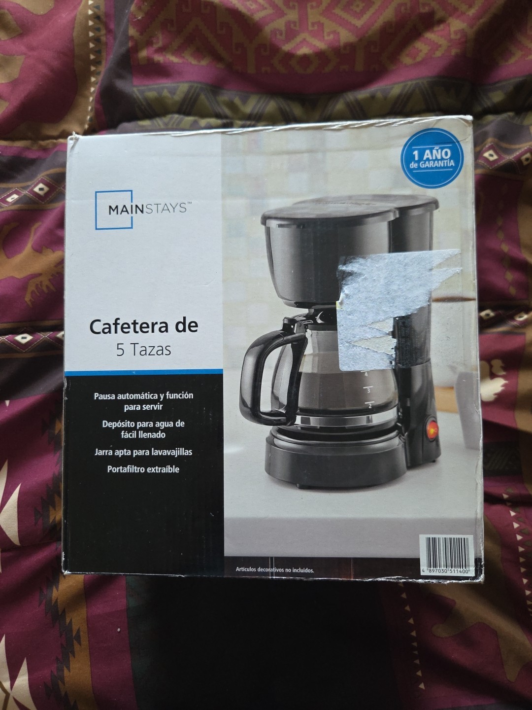 Mainstays 5 Cup Coffee Maker Black Tested gallery