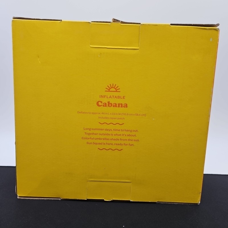 Sun Squad Lemonade Cabana Inflatable Pool Float 4.1' Long w/ Serving Station gallery