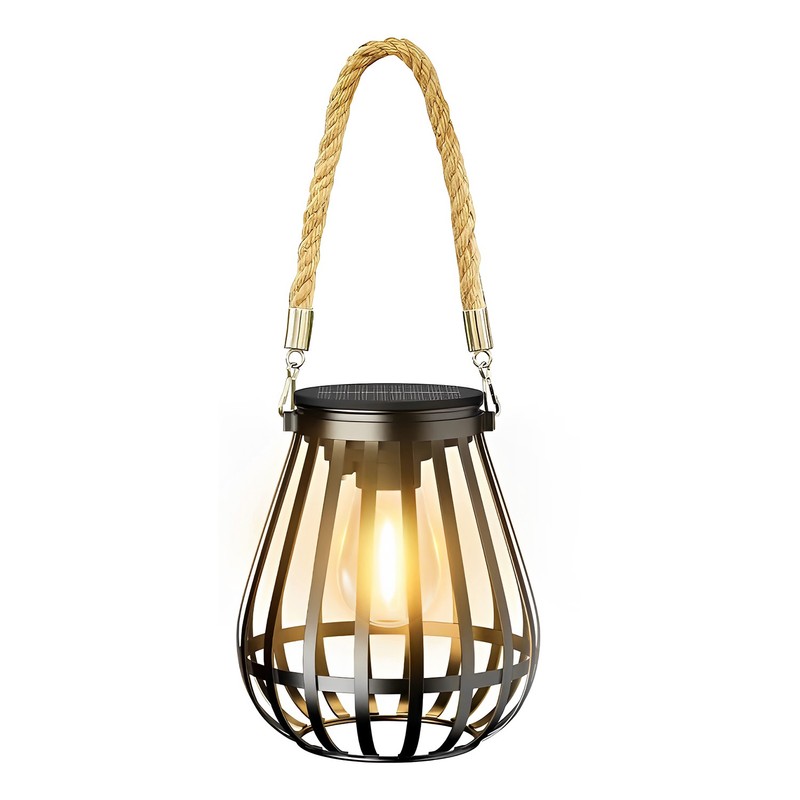 Hanging Solar Lantern Light Outdoor Garden Yard Patio Fence Porch Hanging Decor gallery
