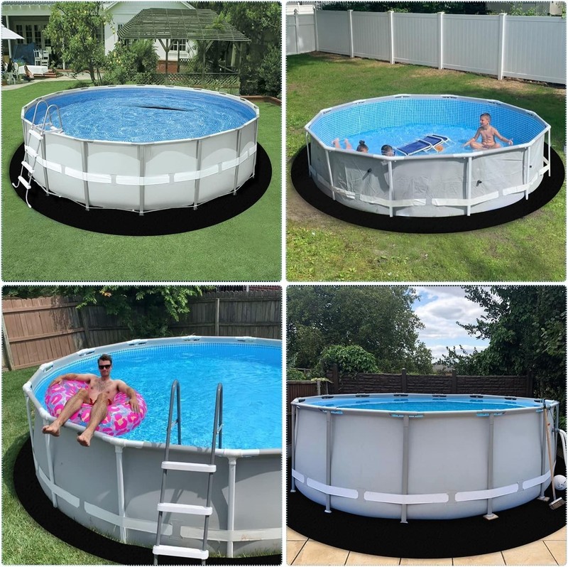 Cost-Effective 18Ft Eco-Friendly Pool Ground Cloth - Extend Liner Life & Comfort gallery